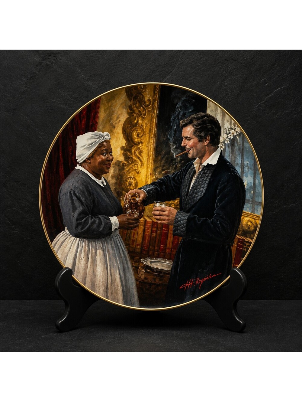 Vtg Gone With the Wind A Toast to Bonnie Blue 1990 W.S. George Collector Plate